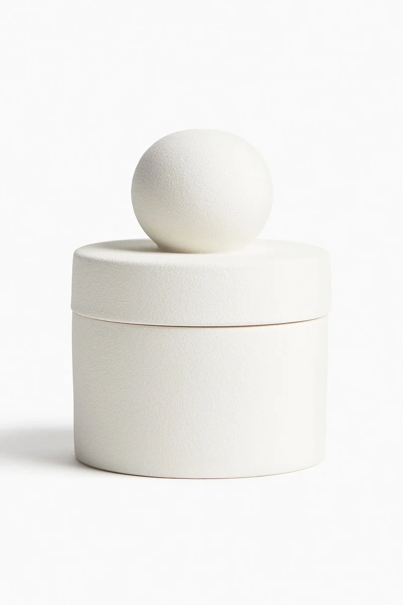 H&M Small round stoneware box