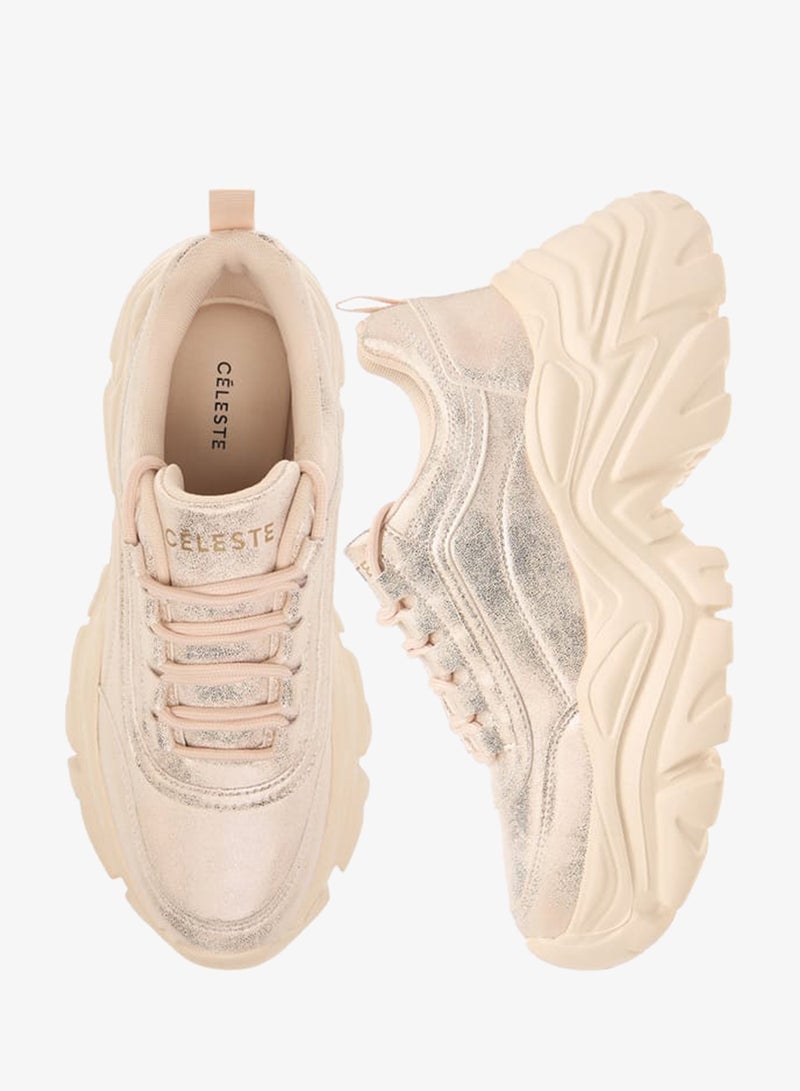 سيليست سنيكرز نسائي بأربطة وتفاصيل متباينة - Image 3