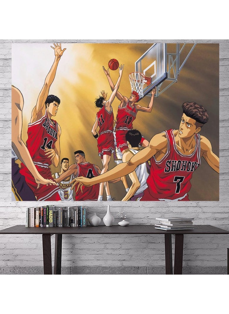 KUYING New Slam Dunk Background Cloth Wall Cloth Decorative Tapestry 