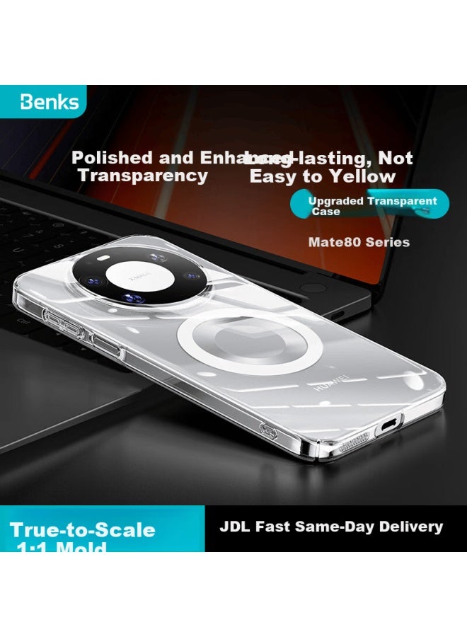 Benks Huawei Mate80 Pro Max Ultra-thin Magnetic Transparent Hard Case - Image 1