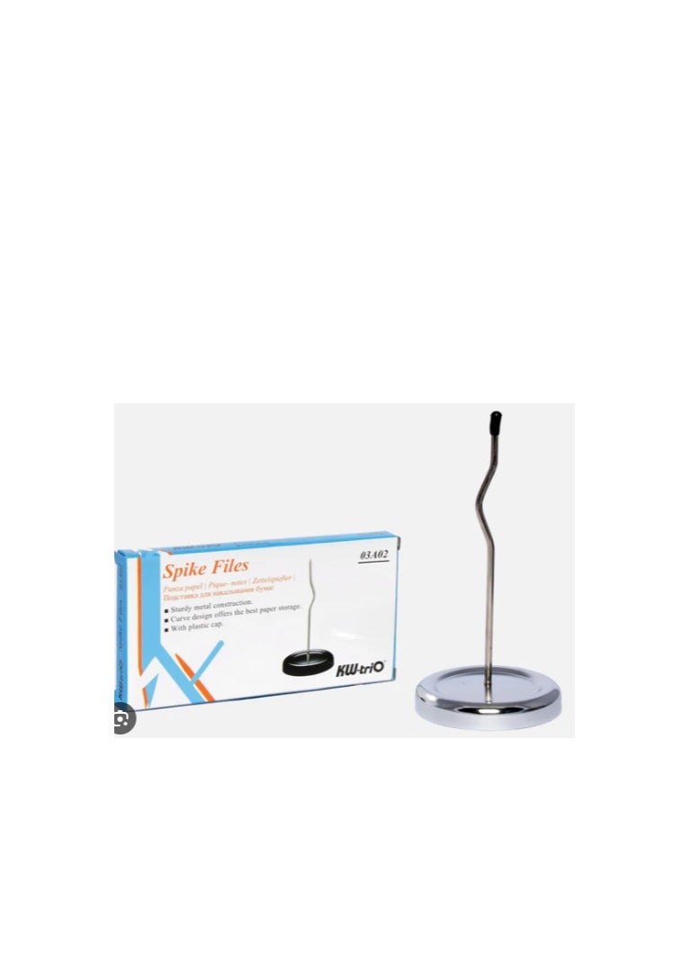 KWTrio KW-triO Desk Top Spike File for Office, Cafe Orders, Restaurant, Laundry Invoices Bills Receipts - Image 2