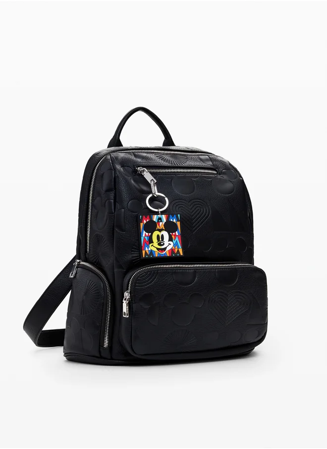 DESIGUAL Mickey Mouse Embossed Backpack