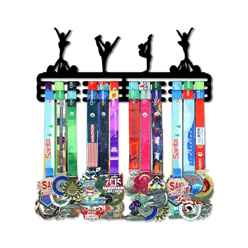Resama Gymnastics Medal Hanger Holder Display Rack for Awards Ribbons Personalized Medal Sports Themed Race Ribbon Holder for Wall Metal Display for Men Boy Girl Kid - Image 1