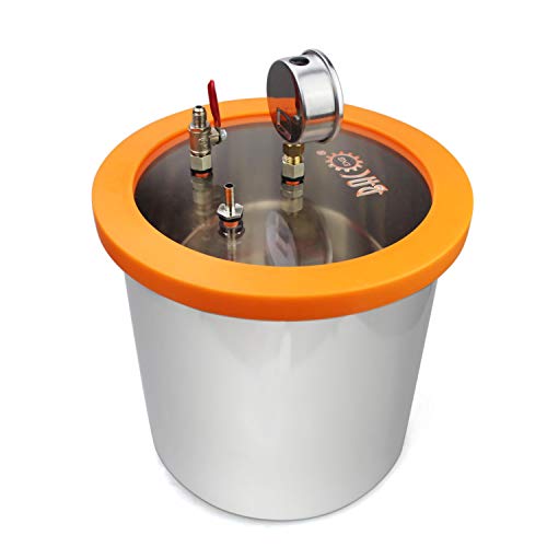 BACOENG 3 Gallon Resin Trap Vacuum Chamber, Stainless Steel Vacuum Degassing Chamber Kit (3 Gallon/1.2 QT/2 QT Available) - Image 4