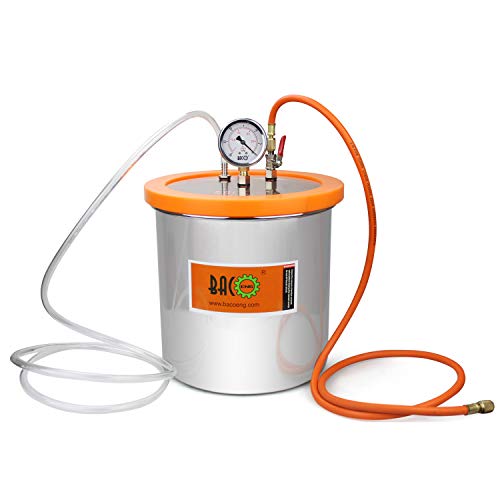 BACOENG 3 Gallon Resin Trap Vacuum Chamber, Stainless Steel Vacuum Degassing Chamber Kit (3 Gallon/1.2 QT/2 QT Available) - Image 1
