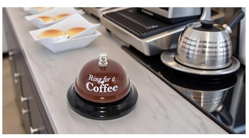 KiaoTime Desk Kitchen Bar Counter Top Service Call Bell Ring for Coffee, Desk Top Bell Ring for Service Call, Stage Hens Party Wedding Accessory - Image 2