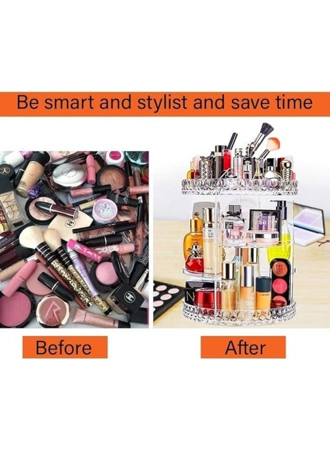 Rotating Makeup Organizer 7 Adjustable Layers To Organize Cosmetics - Image 4