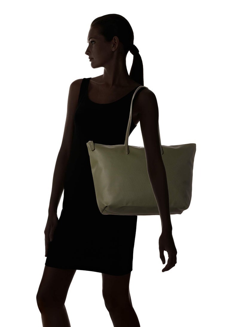 لاكوست أزياء لاكوست النسائية مفهوم متعدد الاستخدامات سعة كبيرة حجم كبير سحابة اليد حقيبة حقيبة حقيبة كبيرة كبيرة - Image 2