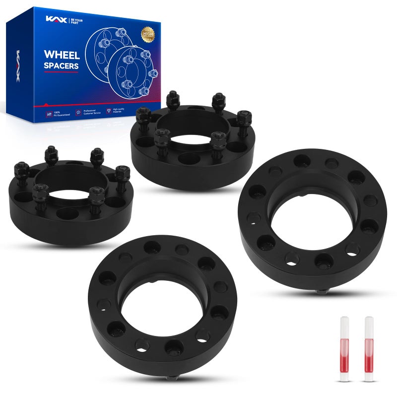 KAX 6x55 Wheel Spacers15 inch 6 Lug Hub Centric Wheel Spacers fit for Tacoma 4Runner FJ Cruiser Tundra GX460 Sequoia GX470 with M12x15 Studs 106mm Hub Bore4pcs