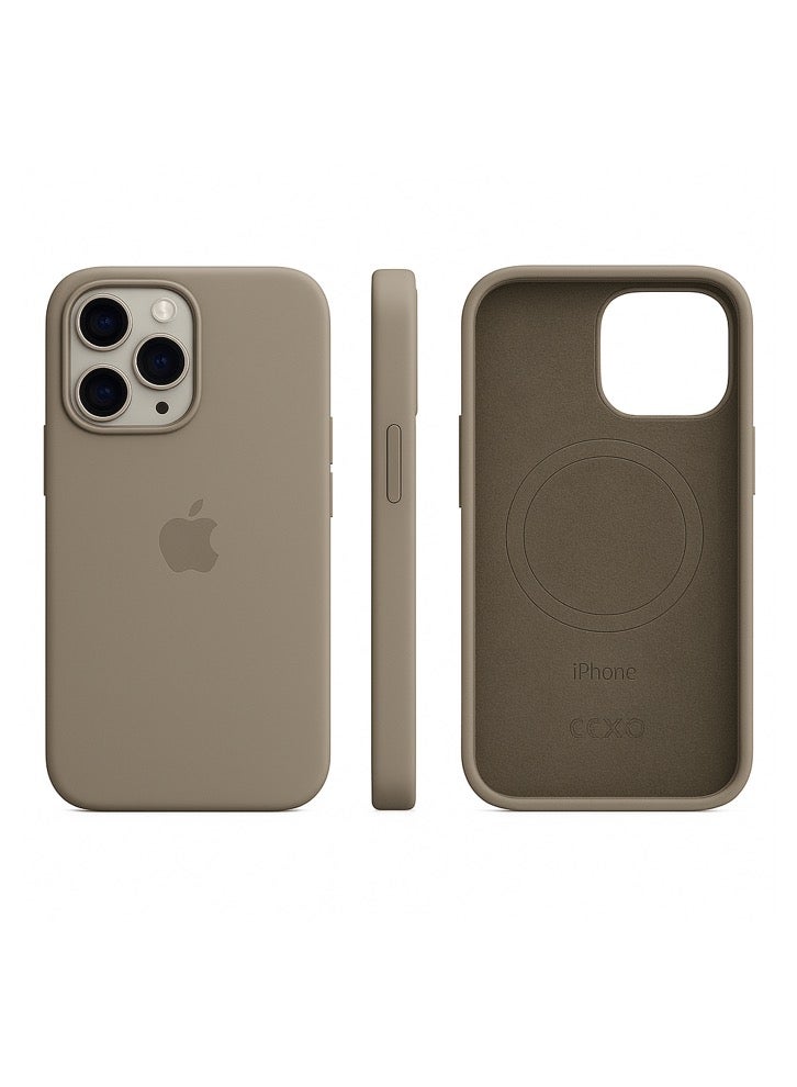 Silicone Case for iPhone 15 Pro - With MagSafe Support and Strong Protection