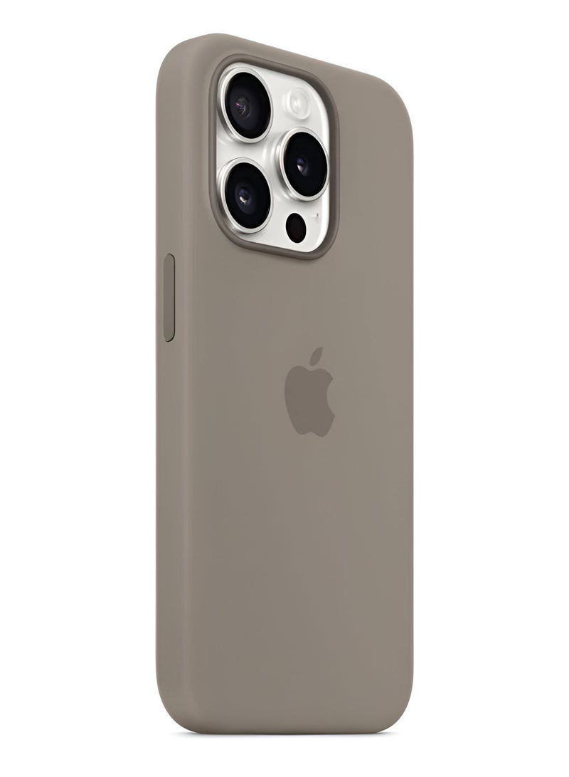 Silicone Case for iPhone 15 Pro - With MagSafe Support and Strong Protection