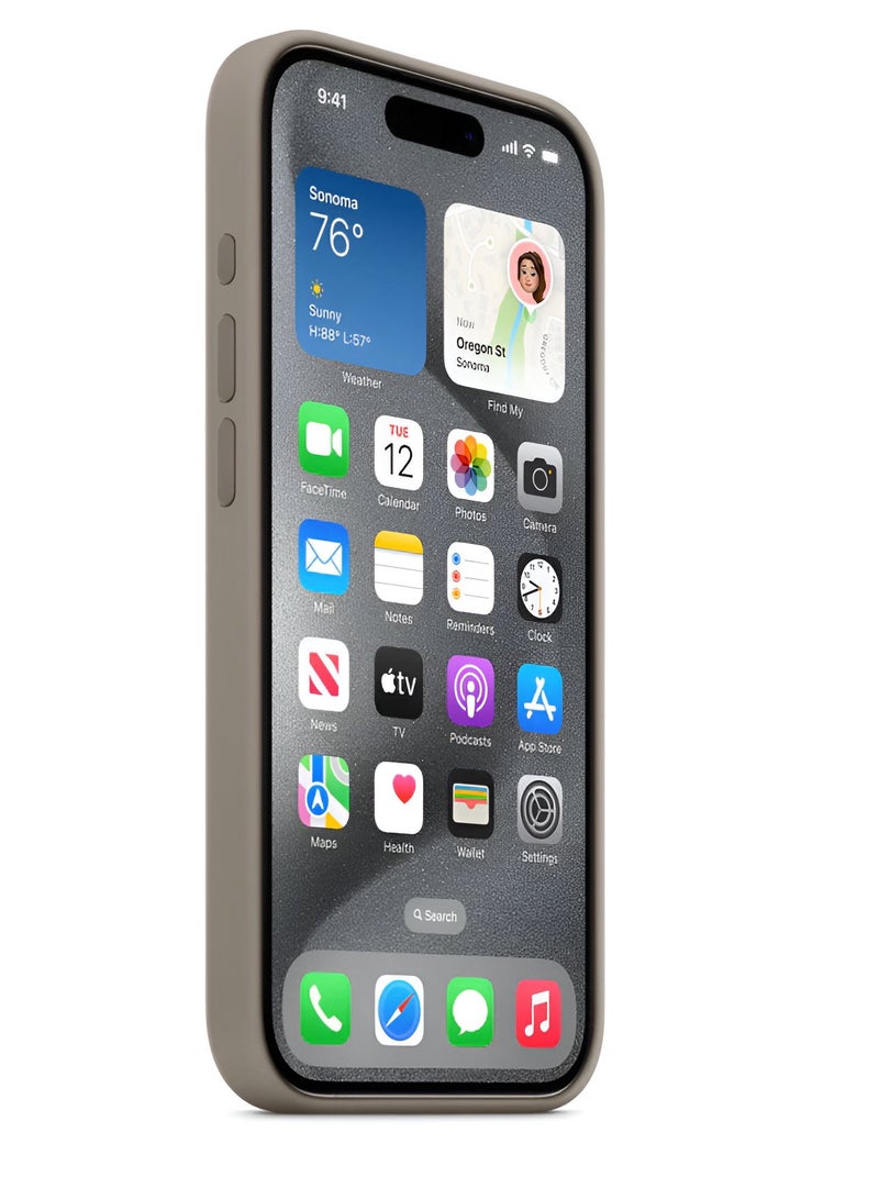 Silicone Case for iPhone 15 Pro - With MagSafe Support and Strong Protection