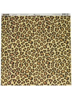 Jungleicious 12 By 12Inch Double Sided Scrapbook Paper Leopard Print Packs Of 25 Sheets