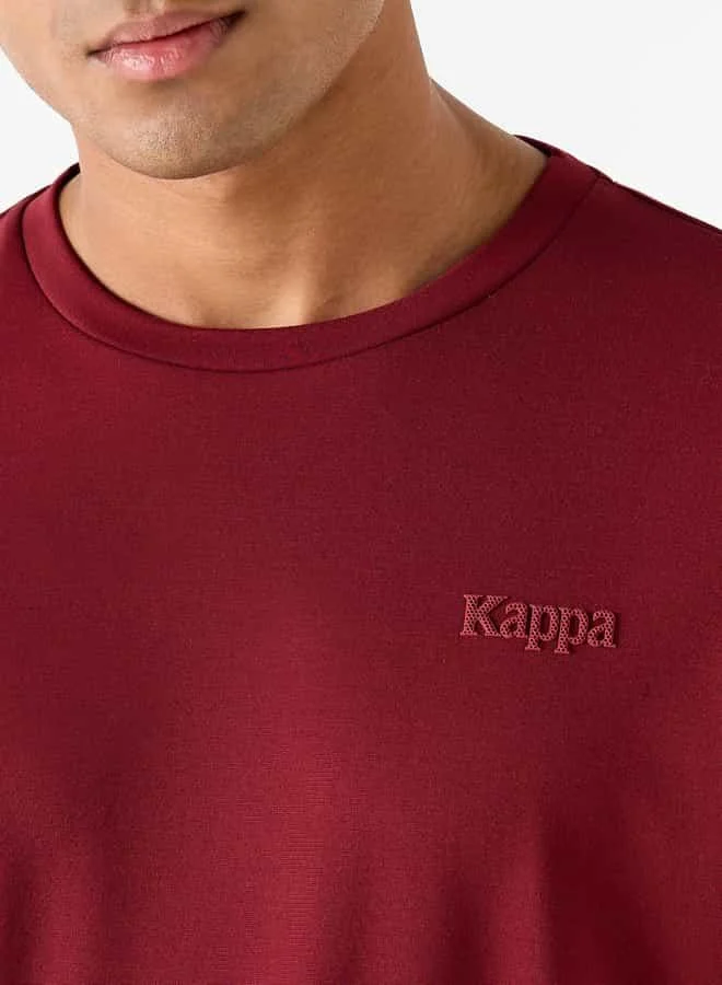 Kappa Kappa Logo Detail Crew Neck T-shirt with Short Sleeves