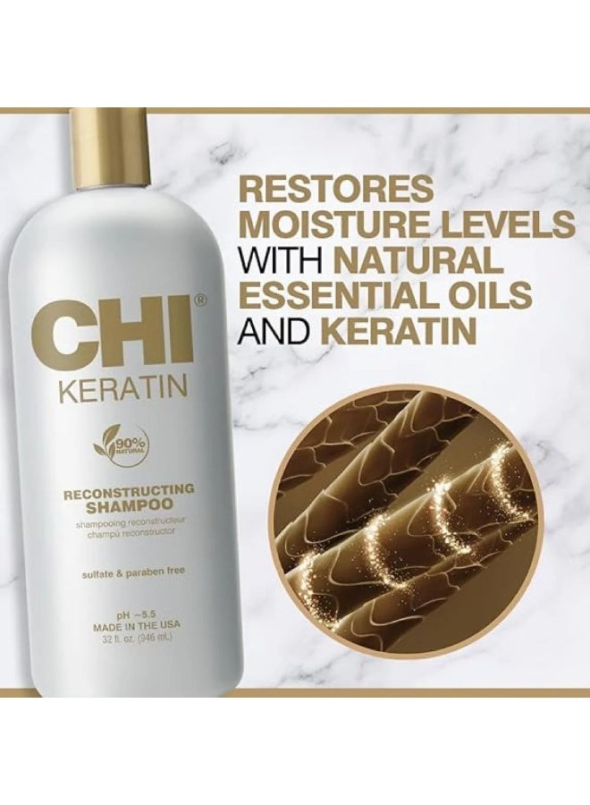 تشي شامبو الكيراتين المرمم للشعر الجاف و التالف من تشي - 946 مل - Image 2