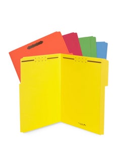 Blue Summit Supplies Legal File Folders With Fasteners, Legal Size, Colored Folders With Fasteners, 1/3 Cut Reinforced Tabs, Durable 2 Prongs, Designed To Organize Medical Or Law Files, 50 Pack  - Image 1