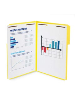 Blue Summit Supplies Legal File Folders With Fasteners, Legal Size, Colored Folders With Fasteners, 1/3 Cut Reinforced Tabs, Durable 2 Prongs, Designed To Organize Medical Or Law Files, 50 Pack  - Image 3