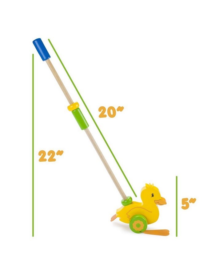 Imagination Generation Wooden Wonders Push-n-Pull Waddling Duckling with Rubber Feet by Imagination Generation  - Image 5