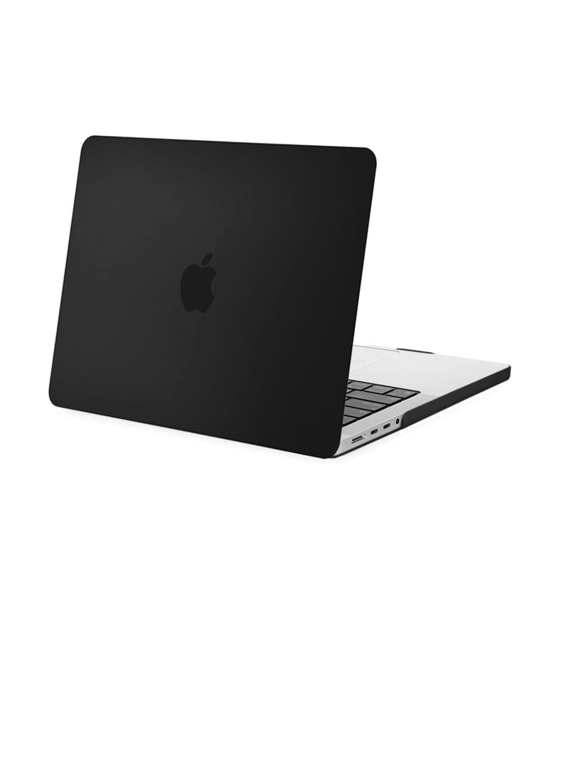 Generic Compatible For MacBook Pro 14 Inch Case 2023 2022 2021 Release M3 A2918 A2992 M2 A2779 M1 A2442 Pro Protective Plastic Hard Shell Case Cover Color Black  - Image 1