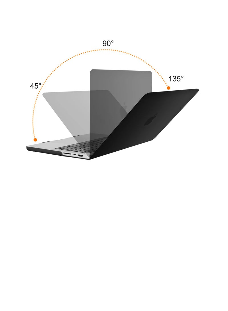 Generic Compatible For MacBook Pro 14 Inch Case 2023 2022 2021 Release M3 A2918 A2992 M2 A2779 M1 A2442 Pro Protective Plastic Hard Shell Case Cover Color Black  - Image 2