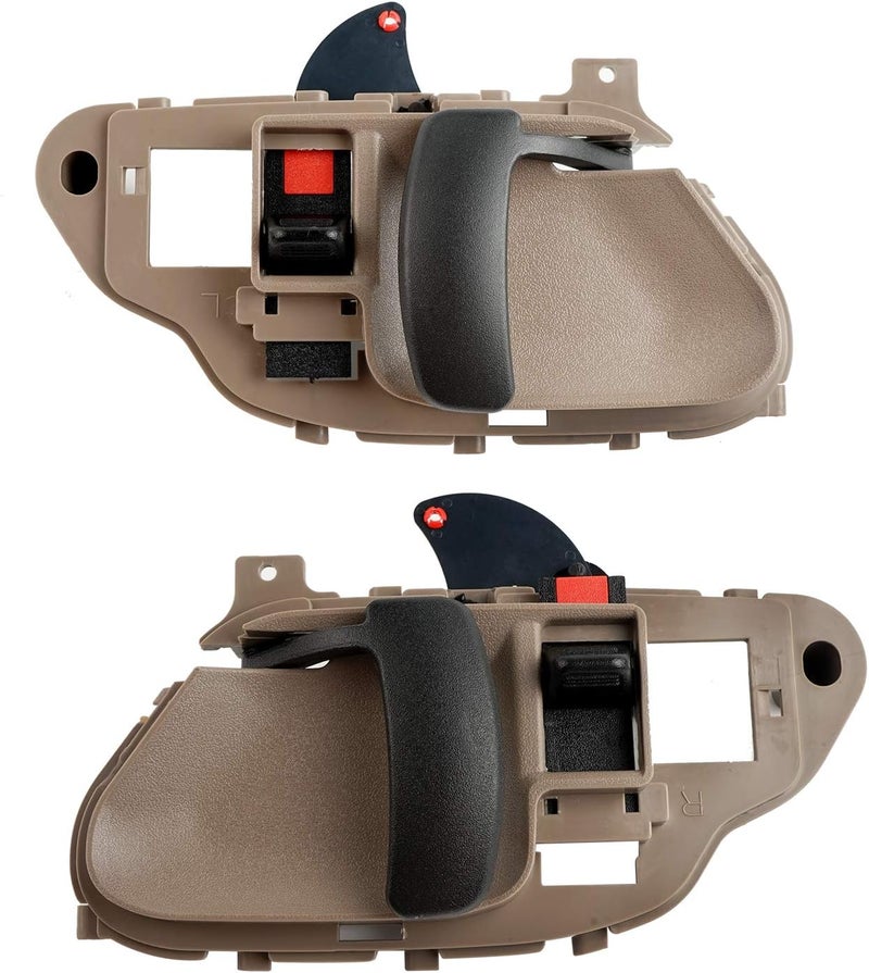 HHCSOP Interior Inside Driver Passenger Side Door Handle Fit for 1995 1996 1997 1998 1999 2000 Chevy Silverado Suburban Tahoe GMC Yukon C/K 1500 2500 3500 Pickup Truck #OE 15708043 15708044 - Image 1