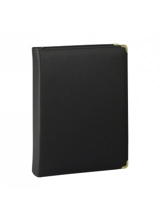 Samsill Classic Professional Binder, 3 Ring Binder with 1.5 Inch Brass Round Rings and Zipper Closure, Portfolio Binder, Brass Corner Accents, Black - pzsku/Z40D492F420A2866437DCZ/45/_/1731077655/465442e5-f8e8-4ee2-a2f0-ccd9cab0ffaf