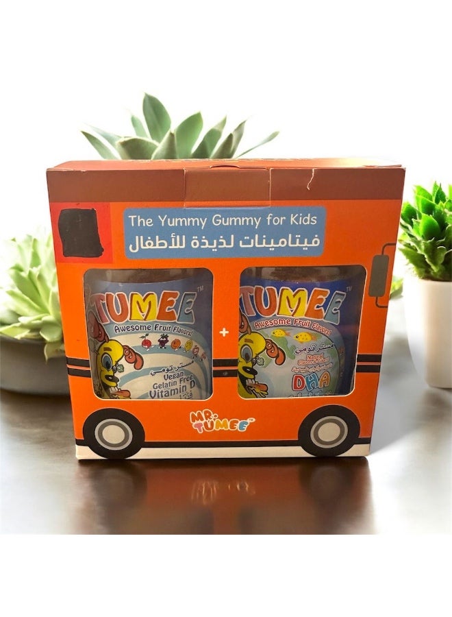 MR.TUMEE Children's immune-boosting nutritional supplement: Vitamin D + Omega-3