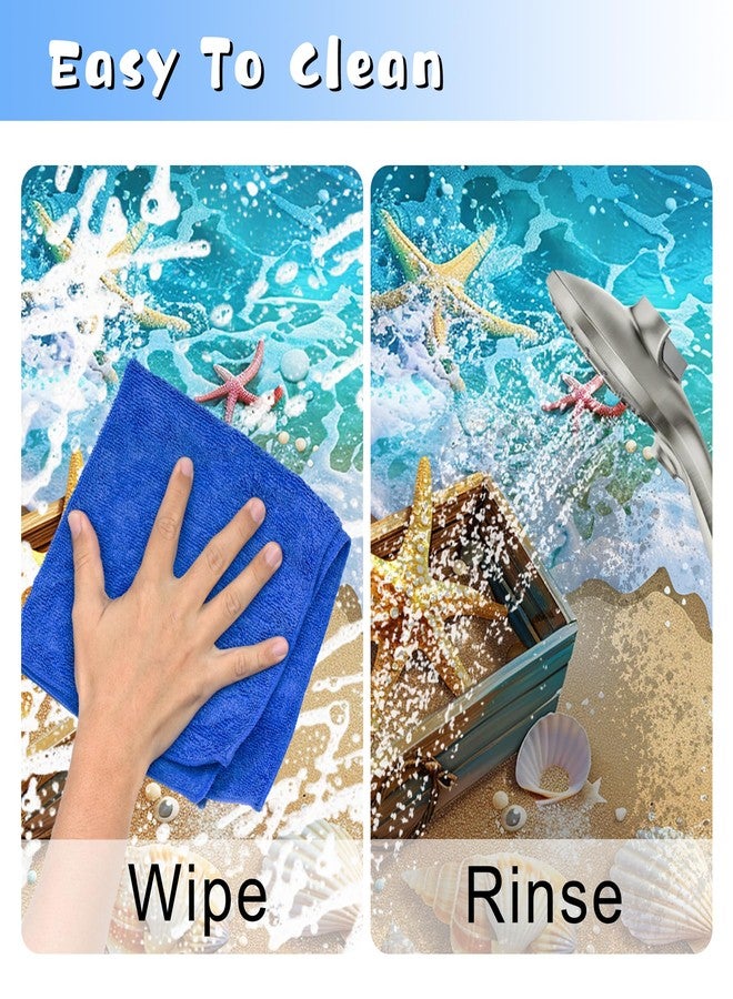 YCTMALL Bathroom Rugs Non Slip Quick Dry Bath mat Rubber Bathroom mat, Super Absorbent Bath mat, Washable Bathroom mat Bath Rugs, Shower Mat Bath Mats for Bath Floor, 15.7x23.6in, Dolphin - Image 3
