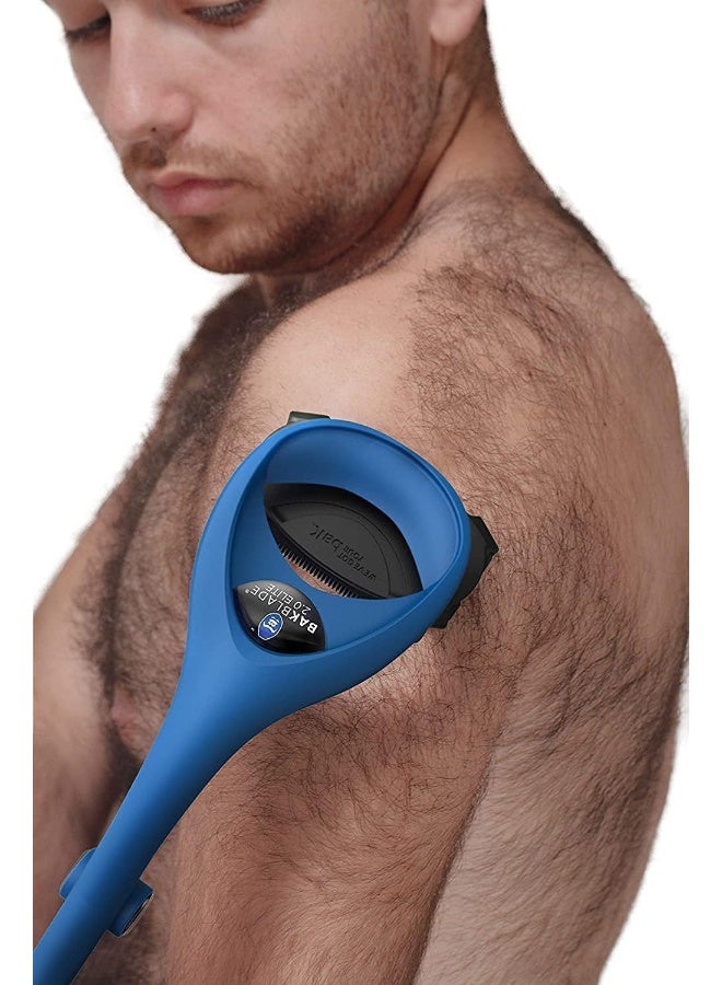 BAKBLADE Back Shaver 2.0 ELITE, Body Groomer for Men (DIY) No Prep Cream Required Shave Wet or Dry, 3 Disposable Razor Blades - Image 5