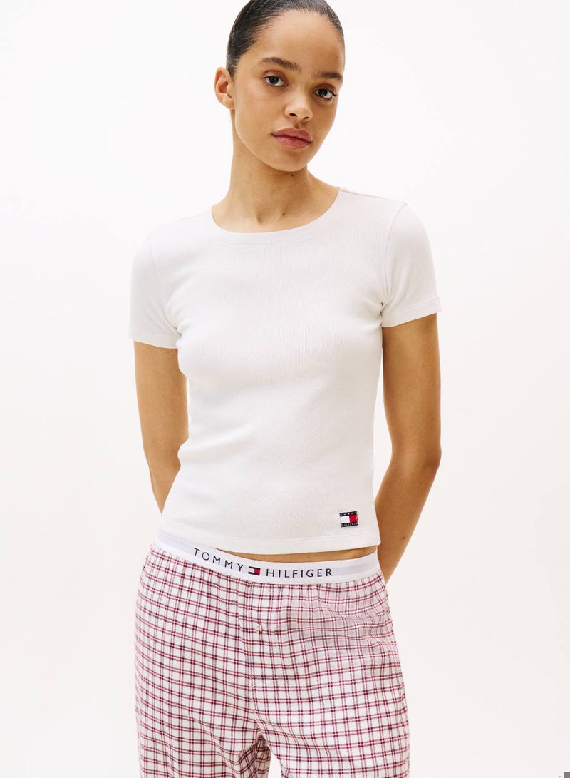 TOMMY HILFIGER Rib Lounge T-Shirt - Image 1