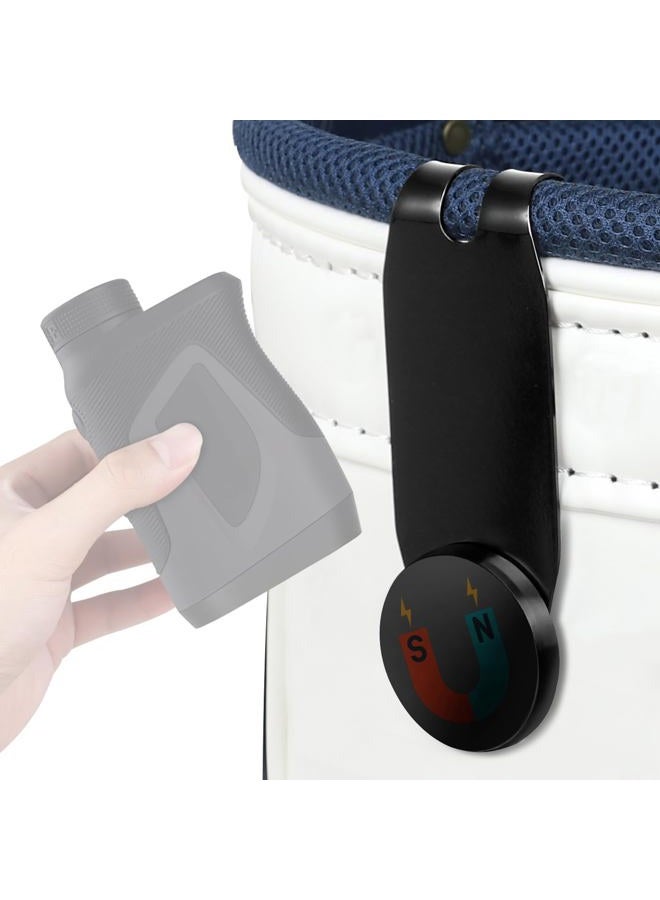 LZFAN Golf Bag Metal Landing Pad- Golf Bag Attachment for Magnetic Products, Metal Bag Clip Easily Access Magnetic Golf Accessories with Convenient Positioning on Your Golf Bag (Black) - Image 1