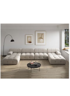 Generic Upgrade Your Living Room with a Stylish U-Shaped Velvet Sofa  - Image 1