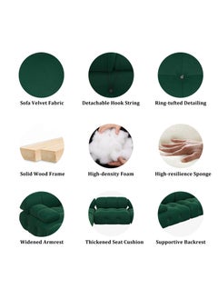 Generic Upgrade Your Living Room with a Stylish U-Shaped Velvet Sofa  - Image 3
