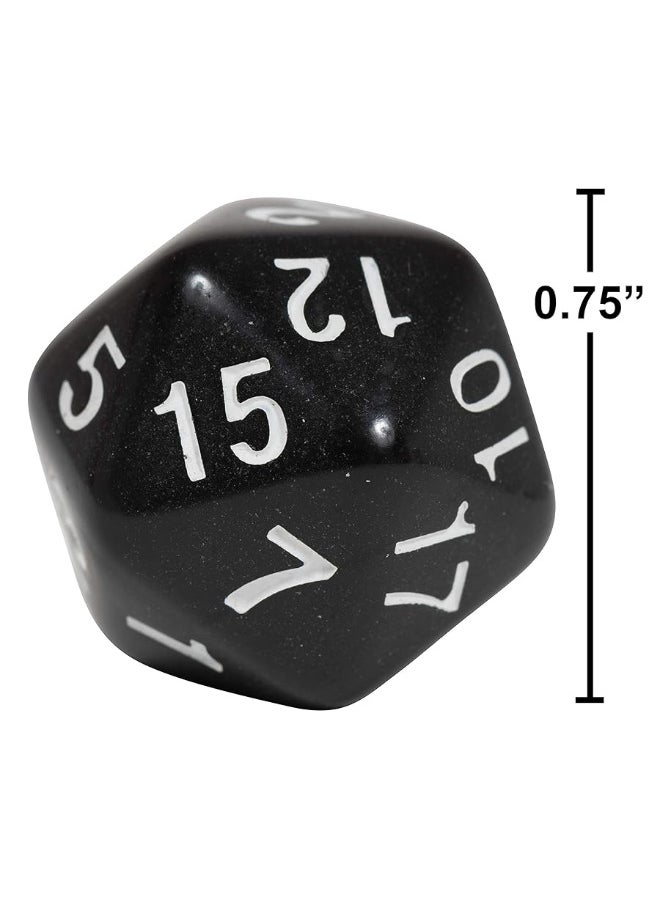 Learning Advantage - LEARNING ADVANTAGE Polyhedra Dice - 20 Sides - Set of 12 - Hands-on Math Manipulative - Teach Early Numeracy - Math Games for Kids - Image 1