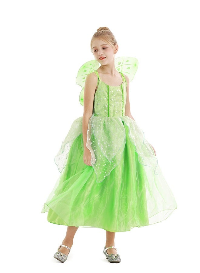 ZVEV Fairy Wings Set, Fairy Set with Sparkling Sheer Butterfly Wings, Flower Crown, Wand, Butterfly Wings Ideal for Cosplay, Party, Costume - Image 4