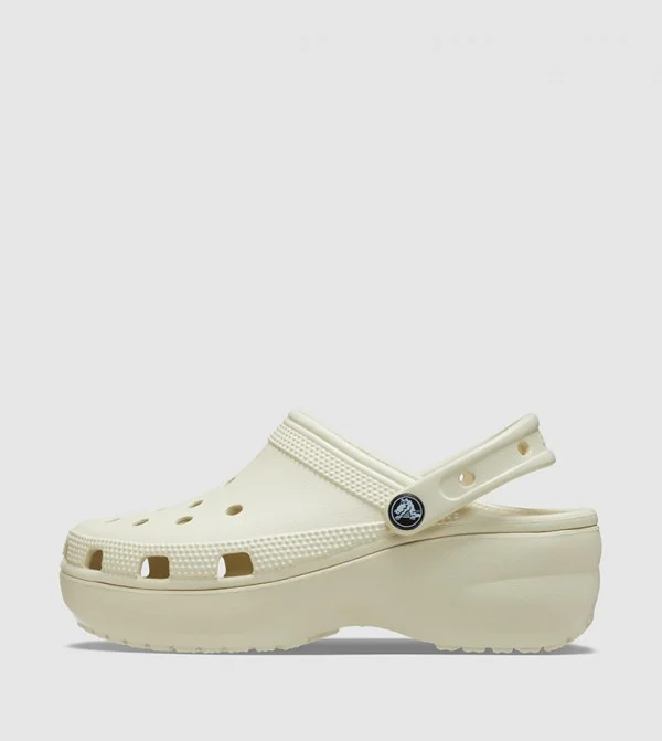 كروكس Crocs Cream Slippers For Adult Female