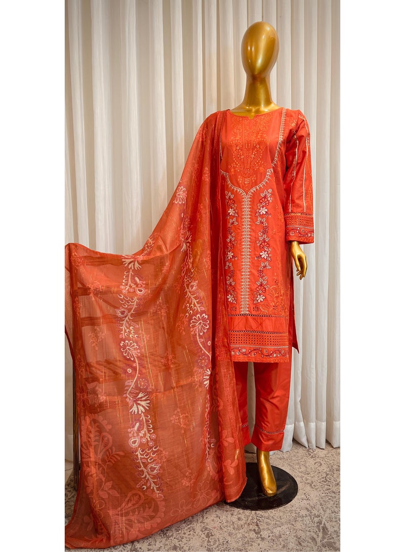 بدلة باكستانية تقليدية مكونة من 3 قطع، مقاس صغير