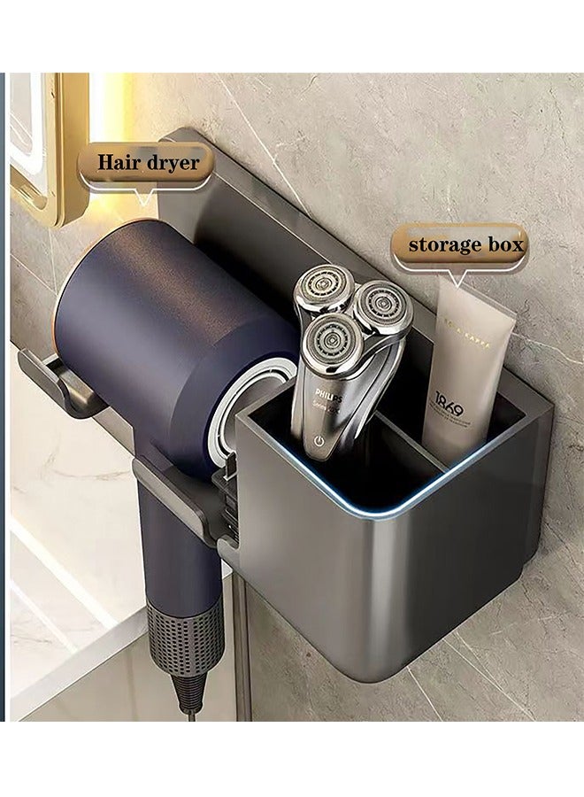 Wall Mounted Hair Dryer Holder for Supersonic Hair Dryer,New Upgraded Aluminum Hair Dryer Storage - Image 2