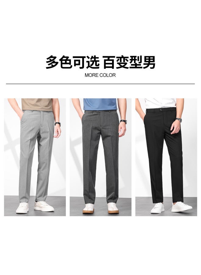 Baleno Men's Dress Pants For Spring/summer - Business Office Trousers, Straight Fit Formal Work Pants, Men's Business Casual Trousers - Image 4