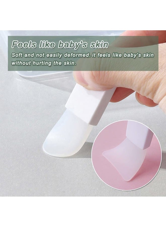 leuapl Face Mask Applicator Brushes, Mini Makeup Spatula Portable Beauty Tools Set for Facial Mud, Cosmetic Mask, Facial Clay, Eye Mask, Body Lotion, Body Butter, Serum, Cream. 3PCS Soft Silicone Brush Suit - Image 4