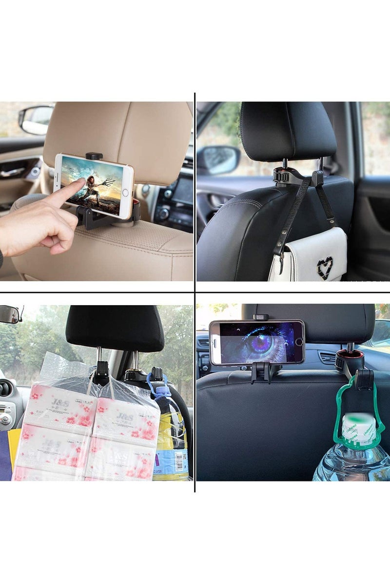 خطاف خلفي لمقعد السيارة، حامل عالمي، نوع القفل، خطاف خلفي للسيارة - Image 2