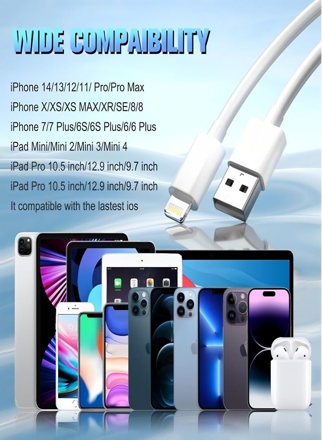 YINPAGE iPhone Charger Cable 1M [MFi Certified] Lightning Cable iPhone Cable  for iPhone 14/14 Pro/14 Plus/14 Pro Max, iPhone 13 Pro 12 Pro Max 11 XS 7 Plus 6S ipad Pro  - Image 2
