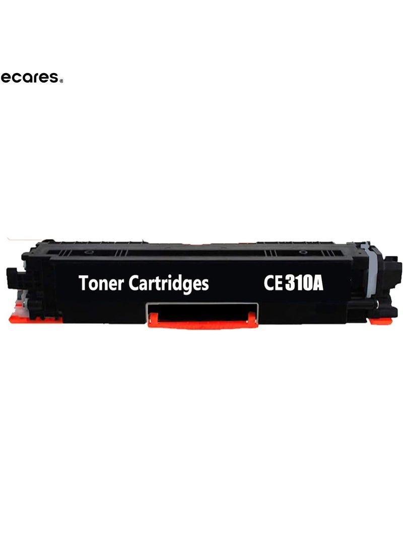 ECARES® Compatible Toner Cartridge Replacement for HP 126A CE310A  for HP Laserjet Pro CP1021 CP1025 CP1026nw LaserJet Pro 100 color MFP M175nw LaserJet Pro 200 M275NW (black) - Image 1