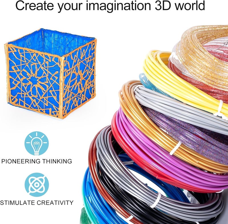 Funny Teddy 10 Colors - 3D Pen Filament - 5meter Each - 3D Pen Refill - 3D Printing Filament PLA Material for 3D Drawing and Printing - 3D Pen Wire - Image 5