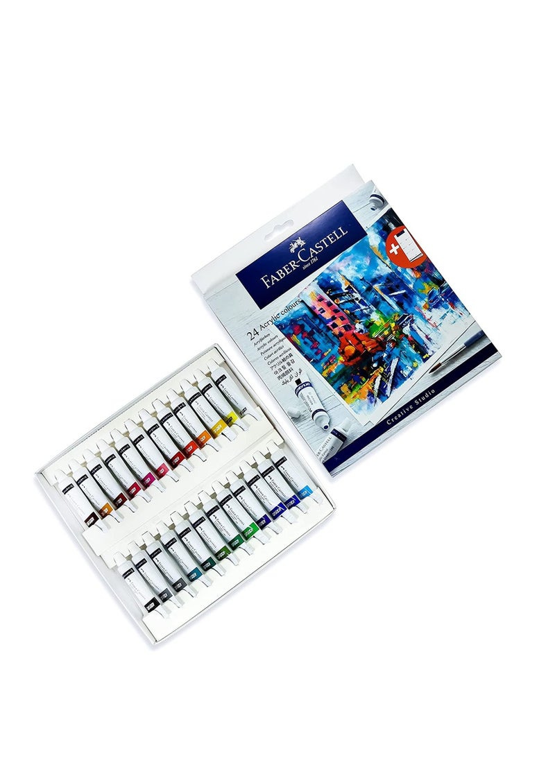 24-Piece Creative Studio Acrylic Colours