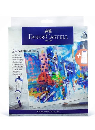 24-Piece Creative Studio Acrylic Colours - pzsku/Z40D570EDDDB4A53944A2Z/45/_/1664184978/eca3fbae-3463-4b63-8351-bb5cc79e6014