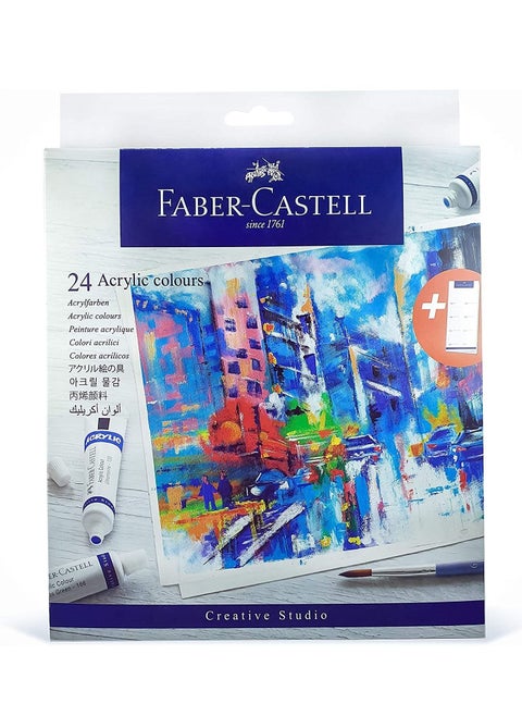 24-Piece Creative Studio Acrylic Colours