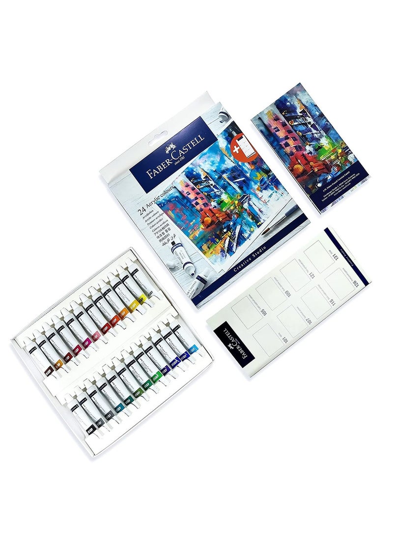 24-Piece Creative Studio Acrylic Colours
