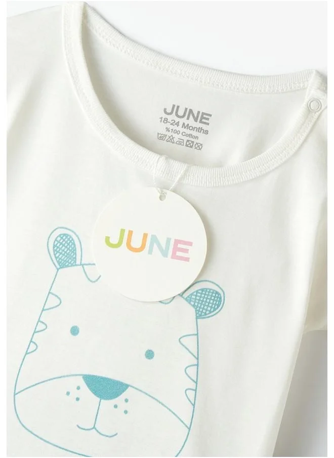 جون June Baby Short Set Navy - Ecru