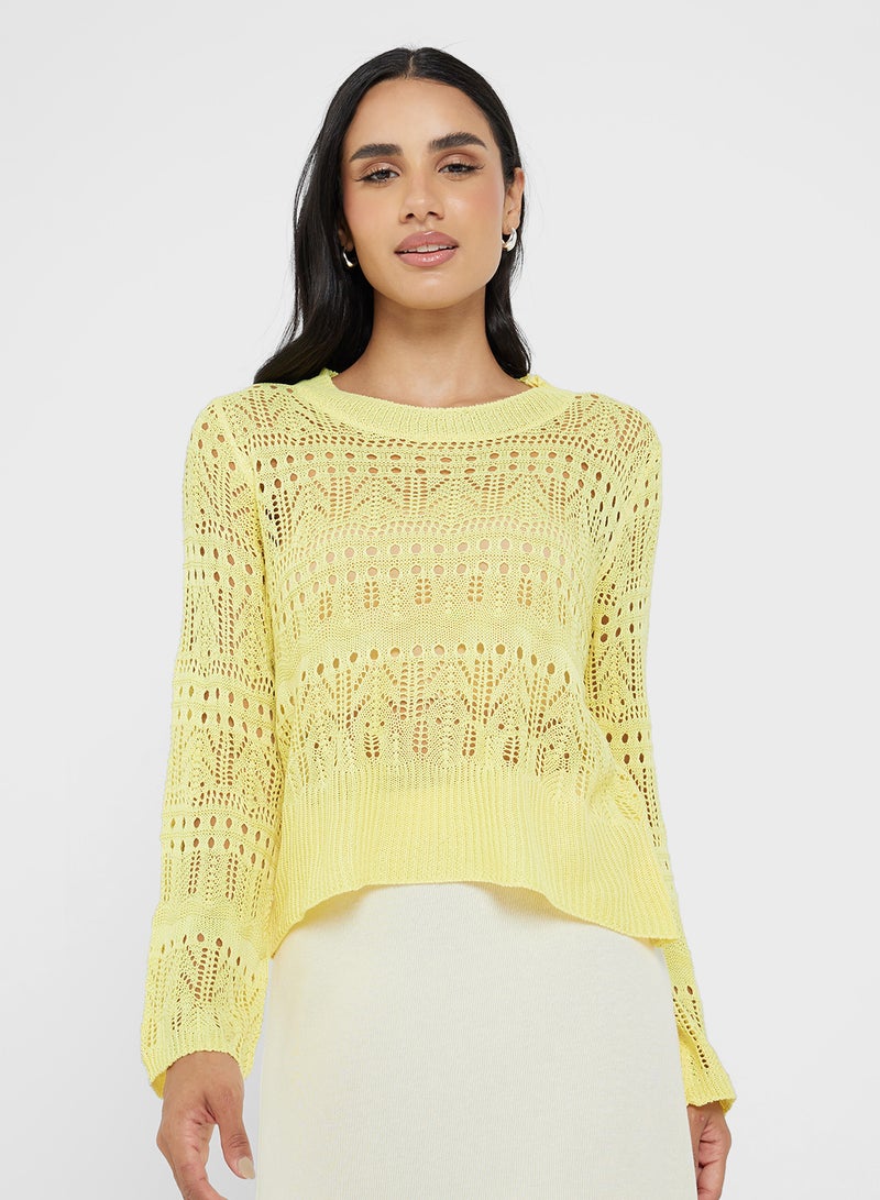 جينجر كنزة محبوكة مفتوحة - Image 1